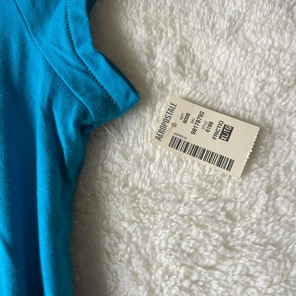 Deadstock Blue Embroidered Aeropostale Tee - Picture 3 of 8